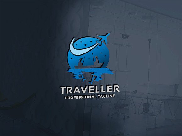 Traveller Logo in Logo Templates - product preview 1