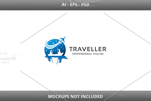 Traveller Logo in Logo Templates - product preview 3