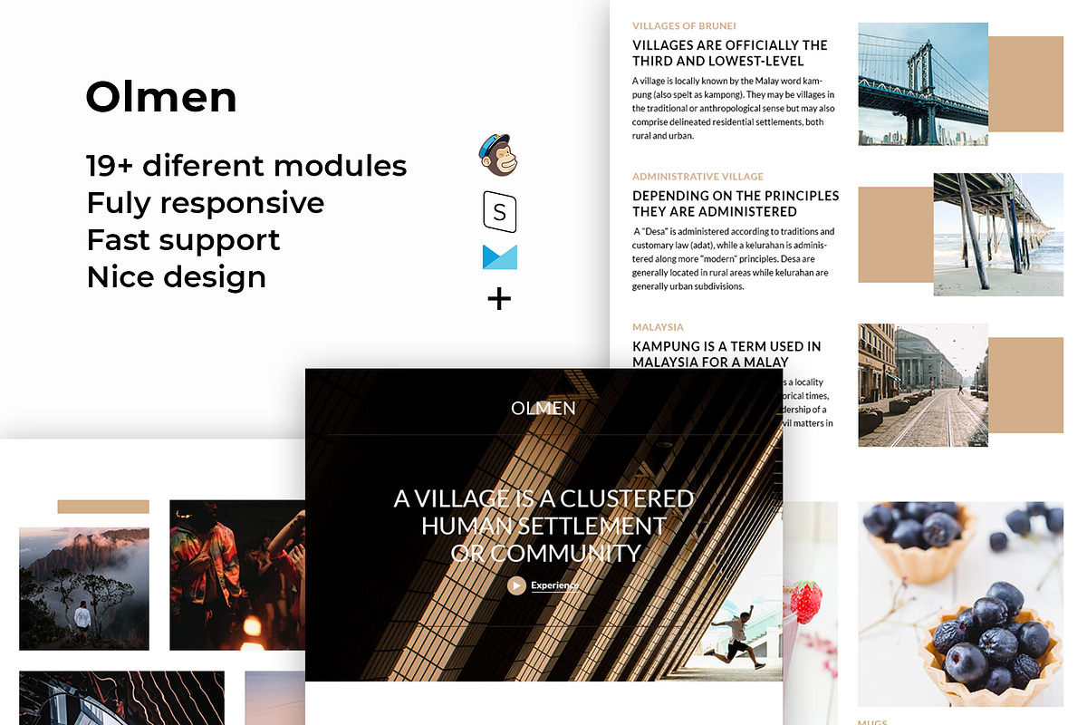 Olmen – Responsive Email template in Mailchimp Templates - product preview 8