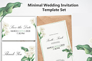 Minimal Wedding invitation card