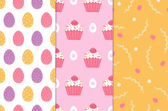 12 Easter Seamless Patterns in Patterns - product preview 3