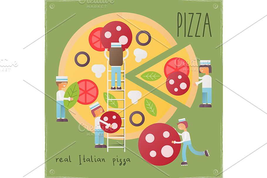 Pizza Retro Poster