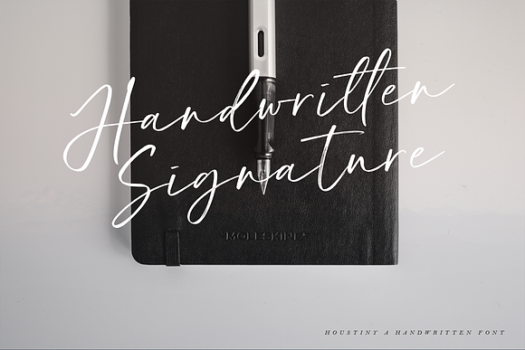 Houstiny - Handwritten Font in Script Fonts - product preview 1
