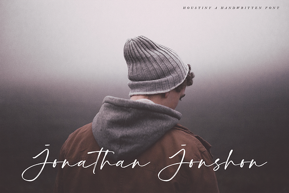 Houstiny - Handwritten Font in Script Fonts - product preview 10