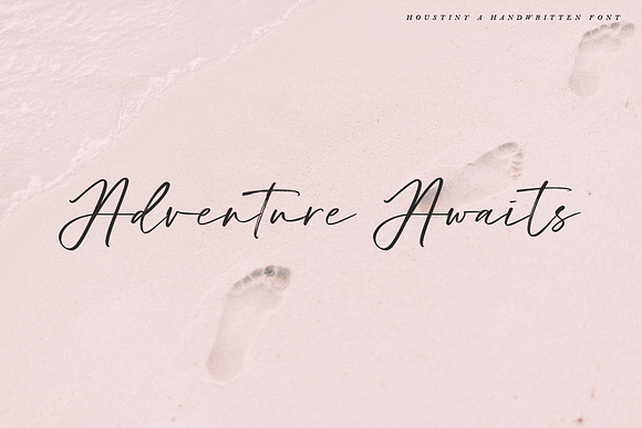 Houstiny - Handwritten Font in Script Fonts - product preview 13