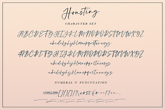 Houstiny - Handwritten Font in Script Fonts - product preview 14