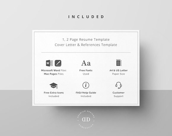 Word Resume & Cover Letter Template in Resume Templates - product preview 5