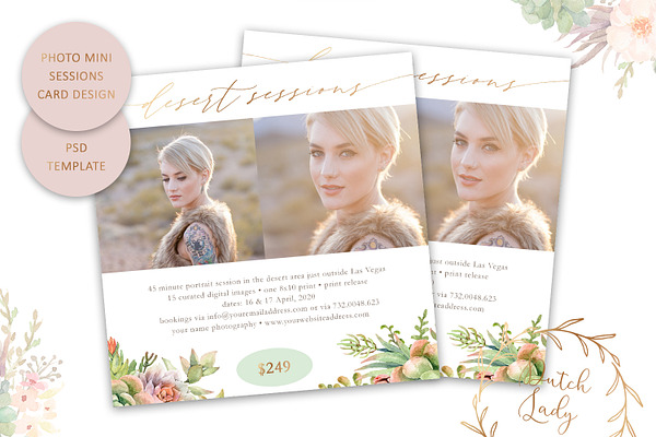 PSD Photo Session Card Template #65