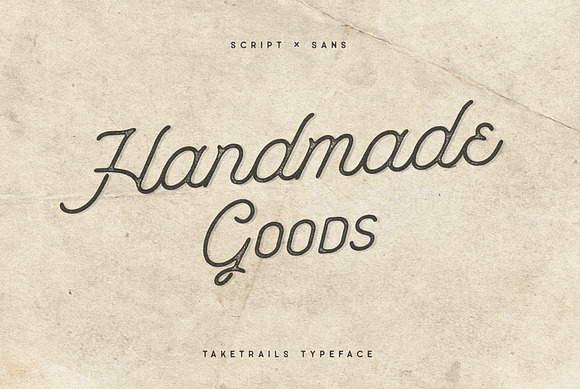 TakeTrails Script Vintage Typeface in Display Fonts - product preview 4