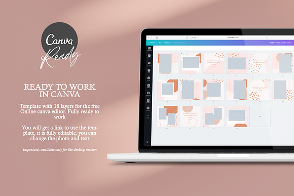 Endless instagram Feed / CANVA+PS in Instagram Templates - product preview 12