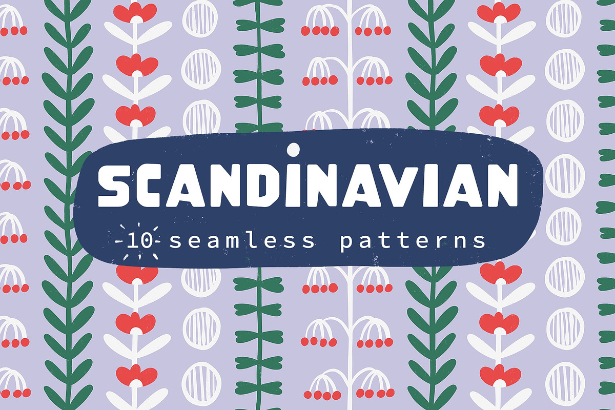 10 Scandinavian Seamless Patterns in Patterns - product preview 8