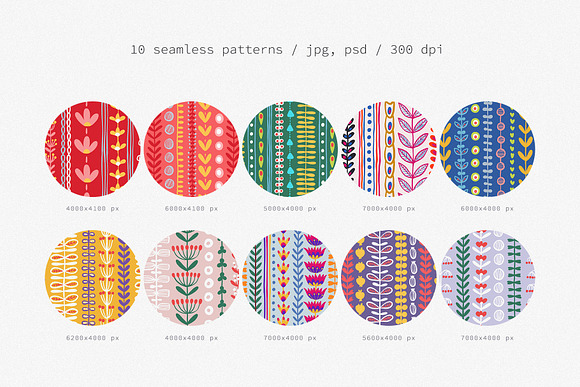 10 Scandinavian Seamless Patterns in Patterns - product preview 1