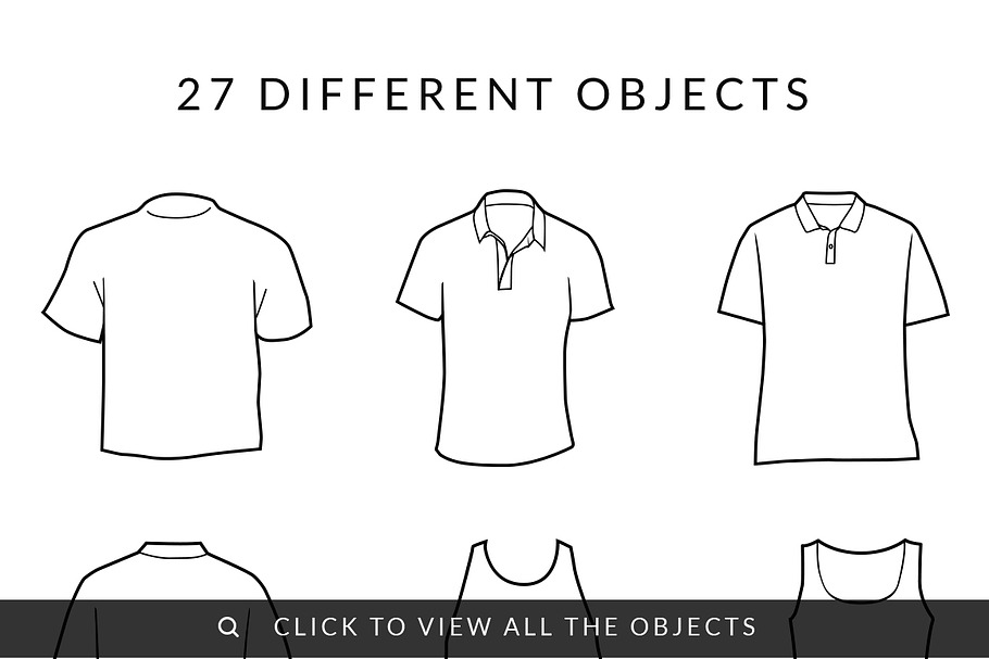 27 Clothes Illustrations + Bonus!