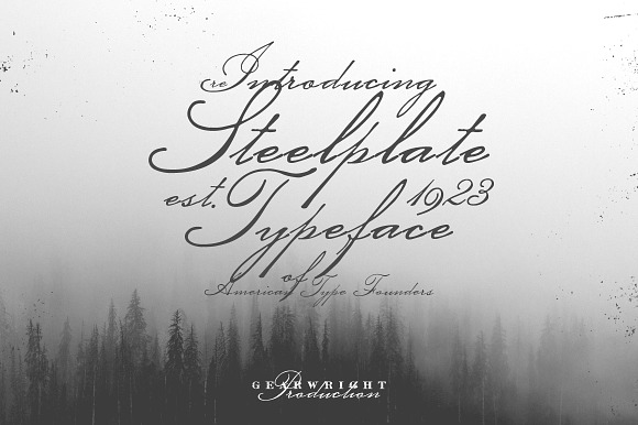 Steelplate Script in Script Fonts - product preview 2