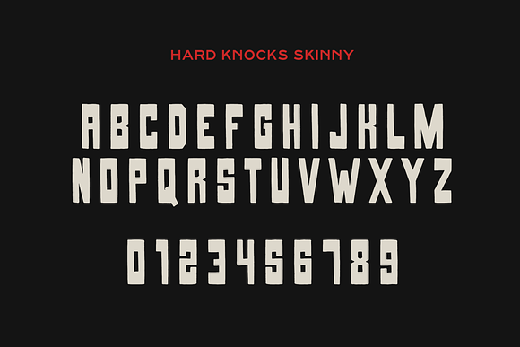 HARD KNOCKS — A Streets Display Font in Display Fonts - product preview 1