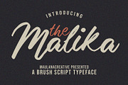 Malika Brush Script Typeface