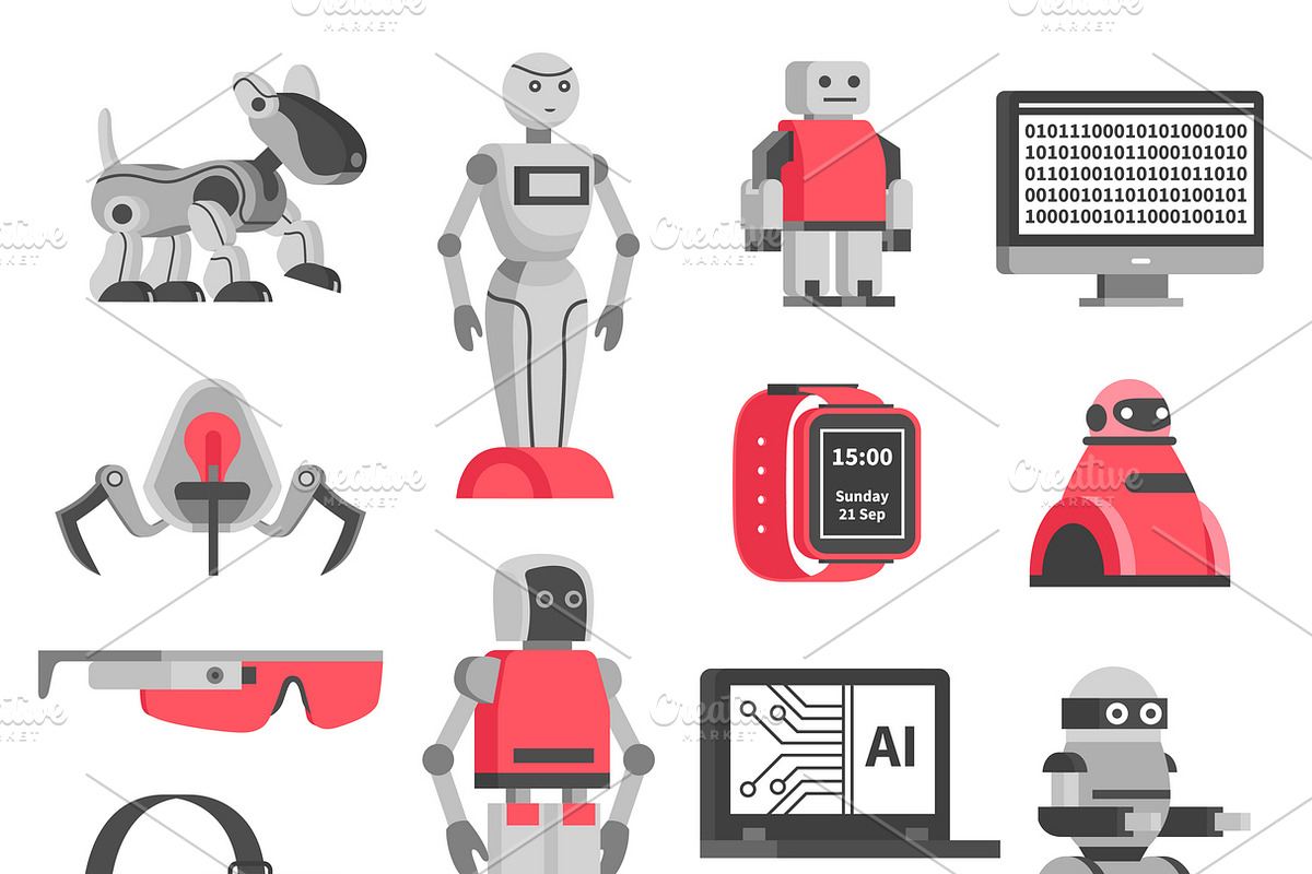 Artificial intelligence icons set in Icons - product preview 8
