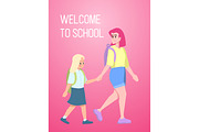 Welcome to school poster template