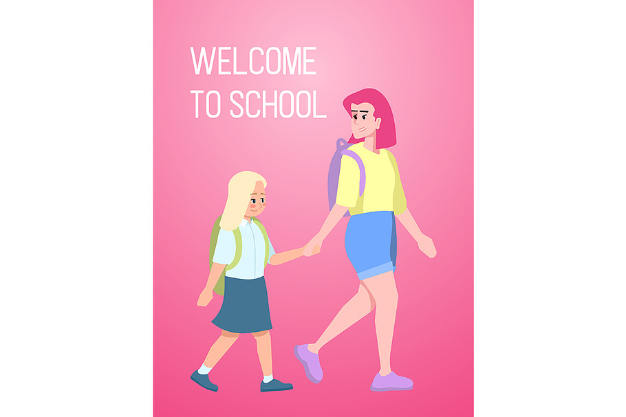 Welcome to school poster template in Flyer Templates - product preview 8