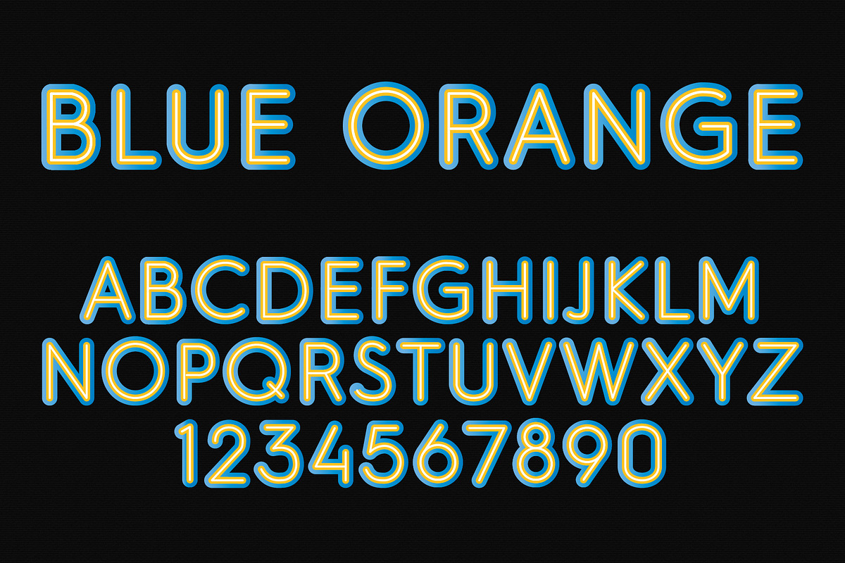 Blue Orange Color SVG Font in Symbol Fonts - product preview 8