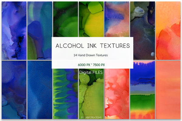 Alcohol Ink Abstract Textures