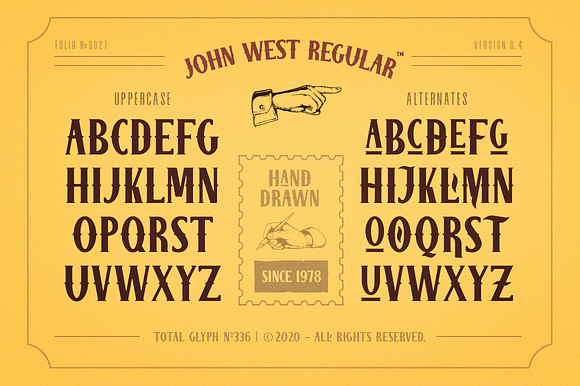 John West in Display Fonts - product preview 1