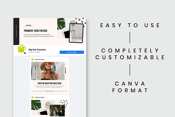 Tigress Facebook Templates in Facebook Templates - product preview 1