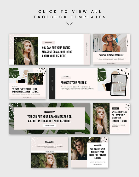 Tigress Facebook Templates in Facebook Templates - product preview 2