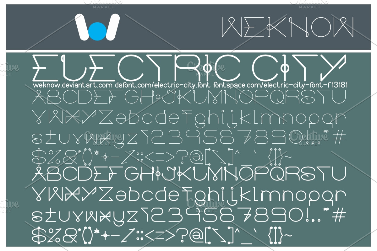 electric city font in Display Fonts - product preview 8