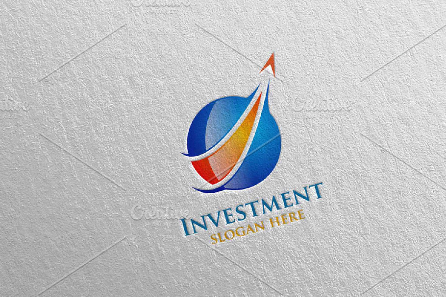 Invest Marketing Financial Logo 16
