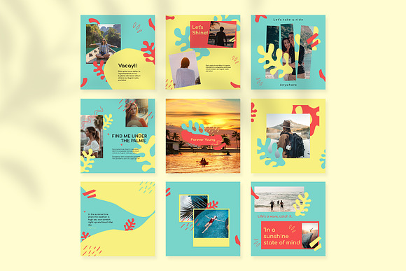 Vacay Instagram Templates in Instagram Templates - product preview 1