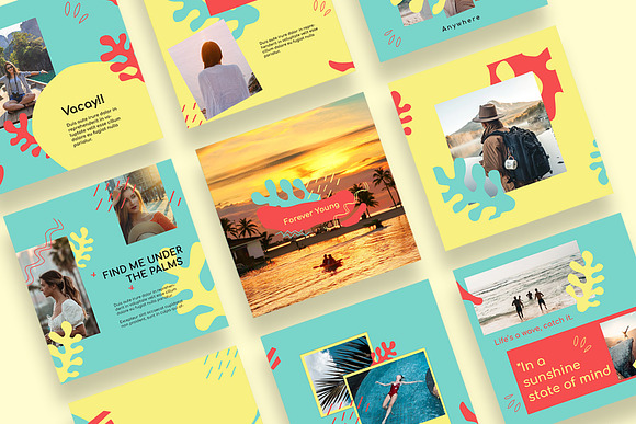 Vacay Instagram Templates in Instagram Templates - product preview 4
