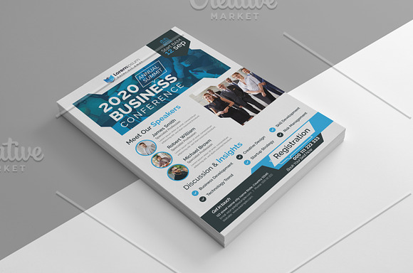 Business Conference Flyer in Flyer Templates - product preview 2