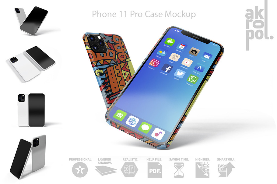 Phone 11 Pro Case Mockup