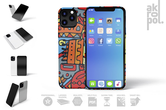 Phone 11 Pro Case Mockup in Product Mockups - product preview 1