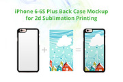 iPhone 6S Plus 2d Case Back Mock-up