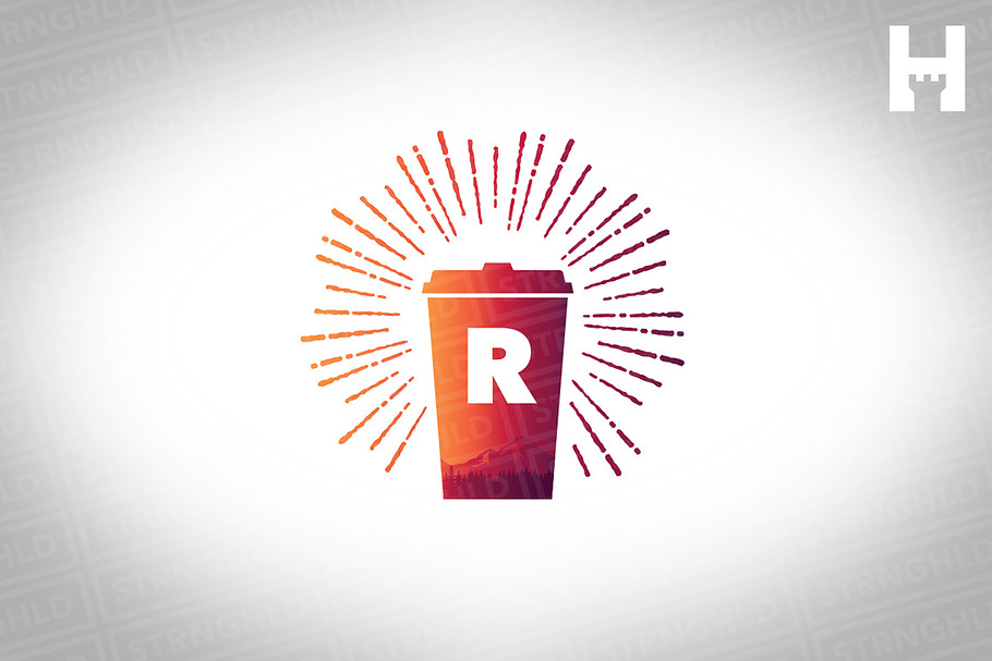 Coffee Brand Vector Logo Template