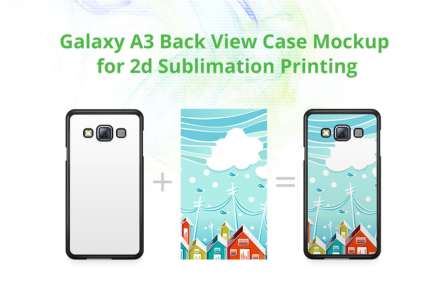 Galaxy A3 2d Case Back Mock-up
