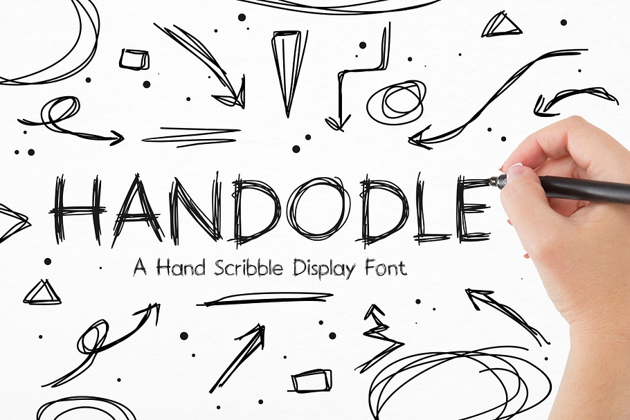 Handodle in Display Fonts - product preview 8