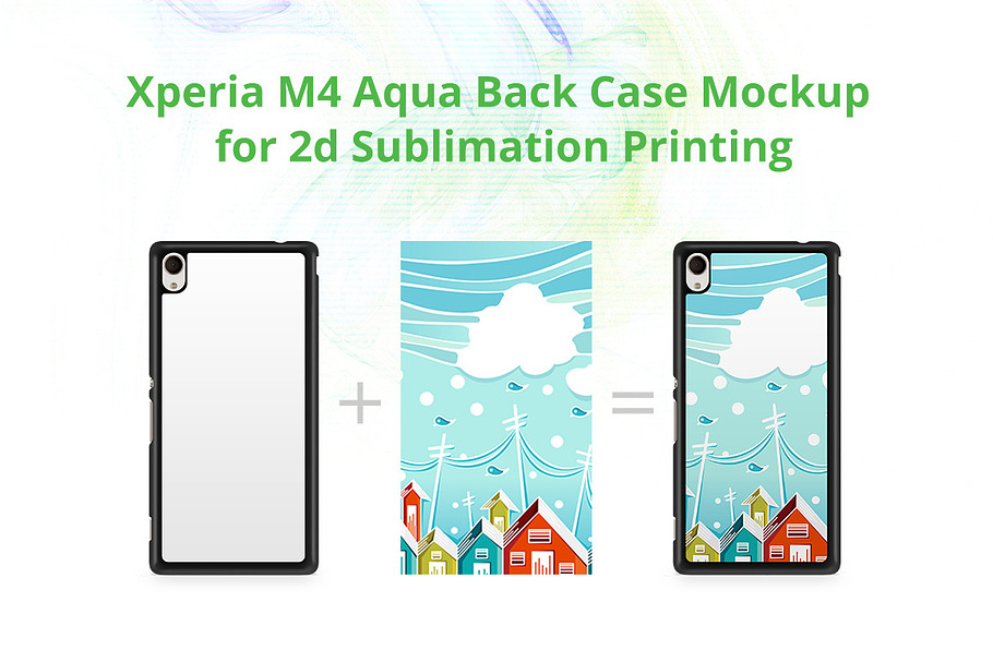 Xperia M4 Aqua 2dCase Back Mock-up