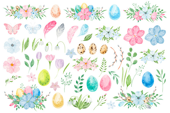 Watercolor Easter bundle. Bunny. in Illustrations - product preview 3