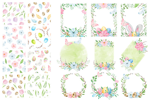 Watercolor Easter bundle. Bunny. in Illustrations - product preview 4