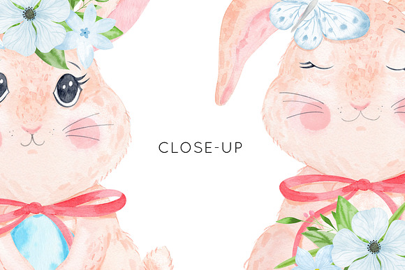 Watercolor Easter bundle. Bunny. in Illustrations - product preview 5