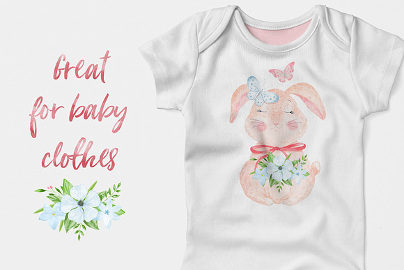 Watercolor Easter bundle. Bunny. in Illustrations - product preview 7