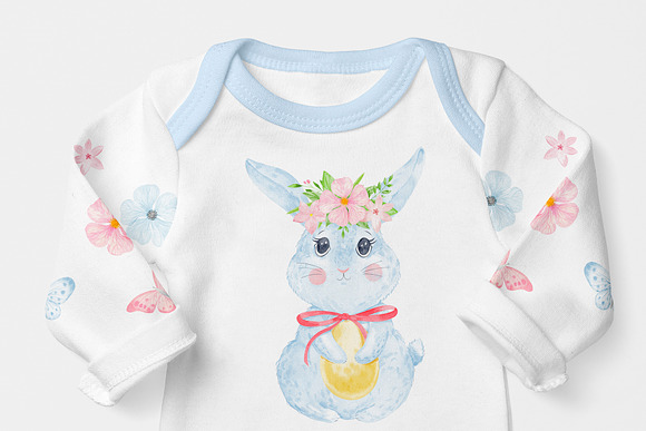 Watercolor Easter bundle. Bunny. in Illustrations - product preview 10