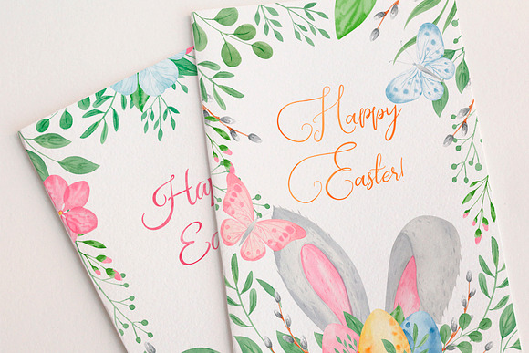 Watercolor Easter bundle. Bunny. in Illustrations - product preview 11