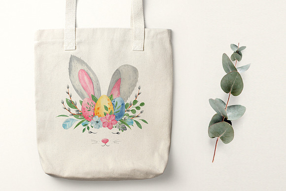 Watercolor Easter bundle. Bunny. in Illustrations - product preview 12