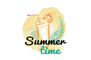 Summer Time Background with Fresh