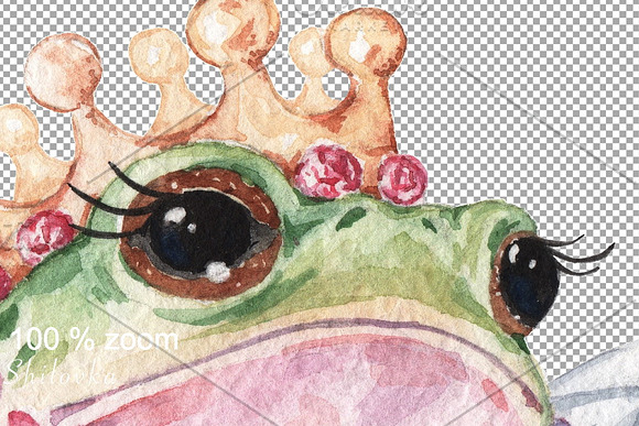 The frog Princess. Watercolor in Illustrations - product preview 1