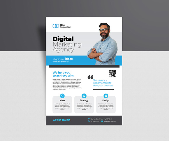 Digital Agency Flyer in Flyer Templates - product preview 1